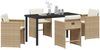vidaXL Garten Essgruppe 5 pcs Beige Poly-Rattan 3380702 Bild 3
