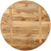 vidaXL Tischplatte Ø 80x2,5 cm Rund Massivholz Mango 370066 Bild 5