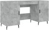 vidaXL Schreibtisch Betongrau 140x50x75 cm Holzwerkstoff 829568 Bild 2