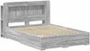 vidaXL Bettgestell mit Stauraum Grau Sonoma 160 x 200 cm Holzwerkstoff 3433887 Bild 2