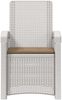 vidaXL Liegesessel Garten Rattan-Optik Weiß und Taupe PP 8012010 Bild 3