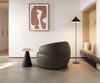 Loungesessel Nova 88x88 cm Mikrofaser Taupe Vintage Bild 5