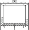 Himmelbett-Gestell Grau Metall 160x200 cm [284484] Bild 4