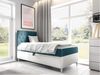 Boxspringbett 'Lenda Junior 1', blau, 80x200 cm, Links Bild 2