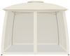vidaXL Pavillon mit Doppeldach & Netzwänden Creme 2,93x2,93 m Stahl 368448 Bild 3