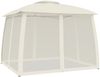 vidaXL Pavillon mit Doppeldach & Netzwänden Creme 2,93x2,93 m Stahl 368448 Bild 5