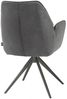 Armstuhl Bell, Mikrofaser, Anthrazit, 60 x 89 x 65 cm Bild 4