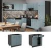 Küchenunterschrank R-Line Blau-Grau 80 cm , AP Eiche Vicco Bild 2