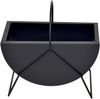Pflanzkübel Metall Schwarz 43x25x40 cm – Modern, Pulverbeschichtet, Balkon & Garten Bild 4