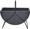 Pflanzkübel Metall Schwarz 43x25x40 cm – Modern, Pulverbeschichtet, Balkon & Garten Bild 2