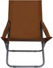 vidaXL Klappbare Strandstühle 2 Stk. Stoff Braun 47906 Bild 2