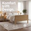 Komfortbett 140x200 Seniorenbett Höhenverstellbar Holzbett Eiche Doppelbett Hohes Bett Bettgestell Bild 4