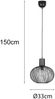 Pendelleuchte GILA mit Gitter Lampenschirm Schwarz Ø 33cm Bild 4