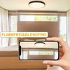 ZMH Deckenlampe LED Deckenleuchte Schlafzimmer - Schlafzimmerlampe Flach Ø28cm Küchenlampe Schwarz 3000K Badezimmerlampe IP44 Flurlampe Rund Deckenbeleuchtung Modern Badlampe für Küche Bad Flur Bild 5