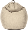 Green Bean 'Home Linen' Indoor XXL Sitzsack mit EPS-Perlen Füllung, waschbar, Leinen beige, 100 x 50 x 120 cm, 300 l