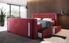 Boxspringbett Divaneo mit TV Lift und Stauraum (2 Schubladen) 140x200 Rot H4 (100kg+) Bild 2