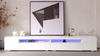 TV-Schrank 240 cm Weiß mit LED-Beleuchtung, mit extra Stauraum Bild 5