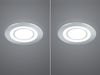 Runde LED Deckeneinbaustrahler 2er Set in Silber Chromfarben Ø 8,2cm Bild 3