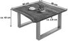 Couchtisch Baumkante massiv Akazie nussbaumfarben 90 x 90 cm silber BILLY 72625973 Bild 2