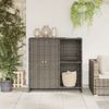 vidaXL Aufbewahrungsschrank mit Regal Grau 100 x 36 x 102 cm Rattan 4103823 Bild 3