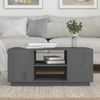 vidaXL Couchtisch Grau 90x49x40,5 cm Massivholz Kiefer 814401 Bild 3