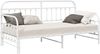 vidaXL Tagesbettrahmen Weiß 90 x 190 cm Pulverbeschichteter Stahl 42002651 Bild 2