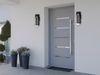 2er Set Moderne LED Außenwandleuchten aus Aluminium, Höhe 37cm Bild 5