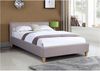 CARO-Möbel Polsterbett ANAIS, Doppelbett 140x200 cm Bettgestell mit Lattenrost und Stoffbezug grau Bild 2