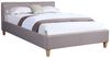CARO-Möbel Polsterbett ANAIS, Doppelbett 140x200 cm Bettgestell mit Lattenrost und Stoffbezug grau Bild 5