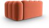 Micadoni Modulares Sofa Lupine 2-Sitzer Rechts Samtstoff Salvador Koralle Bild 3