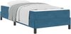vidaXL Boxspringbett mit Matratze Dunkelblau 80 x 220 cm Stoff 3398771 Bild 2