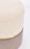 Pouf Radinka 2er-Set aus Stoff, Rosa, 32 x 32 x 38 / 36 x 36 x 44 cm Bild 2