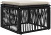 vidaXL Gartensofa-set 9 pcs Schwarz und Cremeweiß Poly-Rattan 3435250 Bild 4