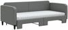 vidaXL Tagesbett Ausziehbar mit Matratzen Dunkelgrau 90x190 cm Stoff 3196845 Bild 3