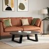 vidaXL Couchtischbeine U-Form 2 Stk. Schwarz 70x(30-31) cm Stahl 4012752 Bild 3