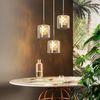 ZMH Pendelleuchte Esstisch Glas Esstischlampe - Hängelampe 3 Flammig Hängeleuchte Modern G9 Esszimmerlampe 120CM Höhenverstellbar Vintage Pendellampe für Esszimmer Küche (ohne Leuchtmittel) Bild 5