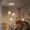 ZMH Pendelleuchte Esstisch Glas Esstischlampe - Hängelampe 3 Flammig Hängeleuchte Modern G9 Esszimmerlampe 120CM Höhenverstellbar Vintage Pendellampe für Esszimmer Küche (ohne Leuchtmittel) Bild 2