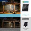 LMaxhome LED Solarleuchte Hängelampen Solar Deckenleuchte Outdoor, 5 Modi mit Fernbedienung IP65, Untrennbar - 2 Lampen, LED fest integriert, Warmweiß/Kaltweiß Wahlbar, mit Bewegungsmelder und 5m Kabel, Solarlampe für Garten, Terrasse Bild 3