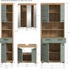 Xonox Scout Badkombination (B/H/T: 186x191x34 cm) in Salbei und Artisan Eiche Nachbildung Bild 4