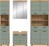 Xonox Scout Badkombination (B/H/T: 186x191x34 cm) in Salbei und Artisan Eiche Nachbildung Bild 2