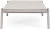 Gartencouchtisch Aicenori aus Aluminium und Glas, modern, sandfarben, rechteckig, 120x75 cm Bild 2