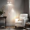 LED Stehleuchte, Leseleuchte flexibel, Dimmer, H 194 cm Bild 4
