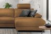 KAWOLA Sofa LOLA Ecksofa XL Stoff cognac mit motorischer Relaxfunktion Recamiere rechts 84 x 178 x 304 cm Bild 4