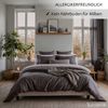 Cozyor Bettwäsche extra dick, weich, top Reissverschluss 135x200 155x200 155x220 200x200, Mikrofaser, 2 teilig, anthrazit Nebula, Bettbezug + Kissenbezug 40x80, für Allergiker, weich Bild 4