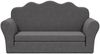 vidaXL Kinder-Schlafsofa 2-Sitzer Anthrazit Weicher Plüsch 357060 Bild 3