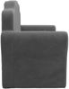 vidaXL Kinder-Schlafsofa 2-Sitzer Anthrazit Weicher Plüsch 357060 Bild 5