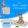 Klappmatratze Faltbare Kinder- & Erwachsenen-Reisematratze für Camping und Reisen, ELONEO, 9 cm hoch, verschied. Motive, inkl. Griff & Halteband Bild 4
