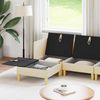 vidaXL Wohnzimmergarnitur mit Kissen mit Speicher 6 pcs Creme Stoff 3413712 Bild 3
