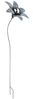 Kobolo Gartenstecker Dekostecker Blume Gray Flower S/2 aus Metall (2 Stück) Bild 2