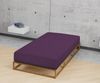 Biberna Jersey-Spannbetttuch, 100 % Baumwolle, Dunkelviolett, 1x 140x200 cm - 160x200 cm Bild 3